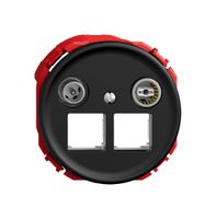 Multimediadose TV-R STANDARDdue SNAPFIX® EASYNET f.2×RJ45 S-One 11dB sz