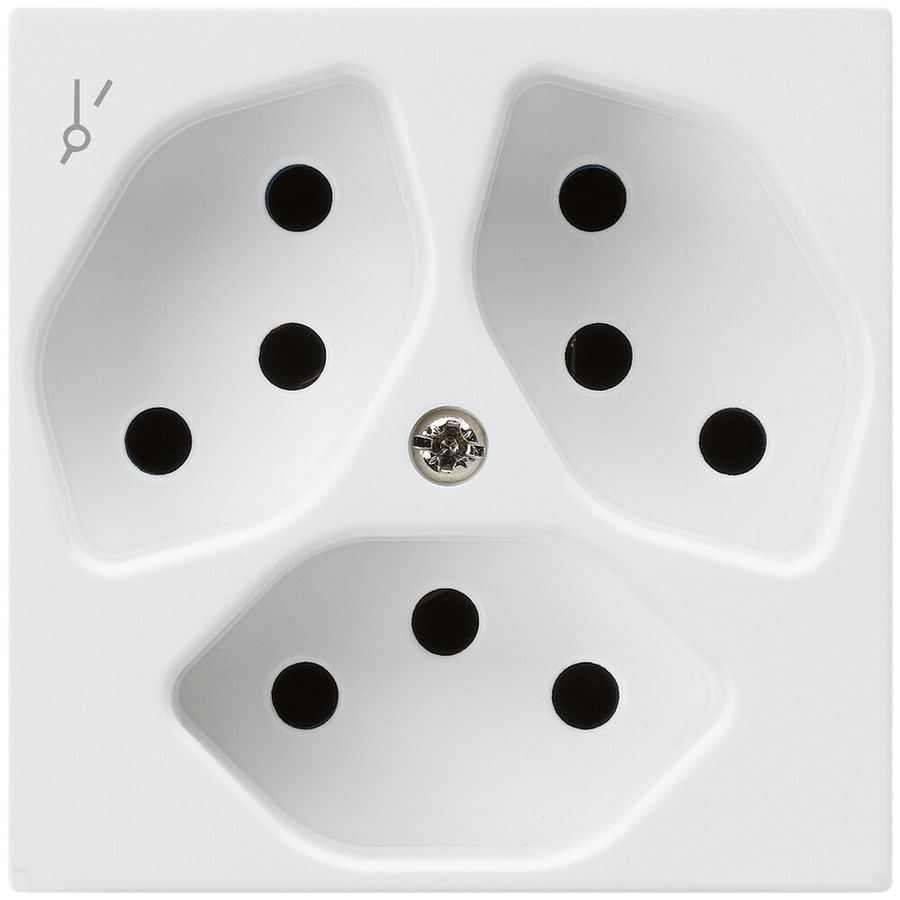 UP-Steckdose kallysto 3×T13/1S weiss