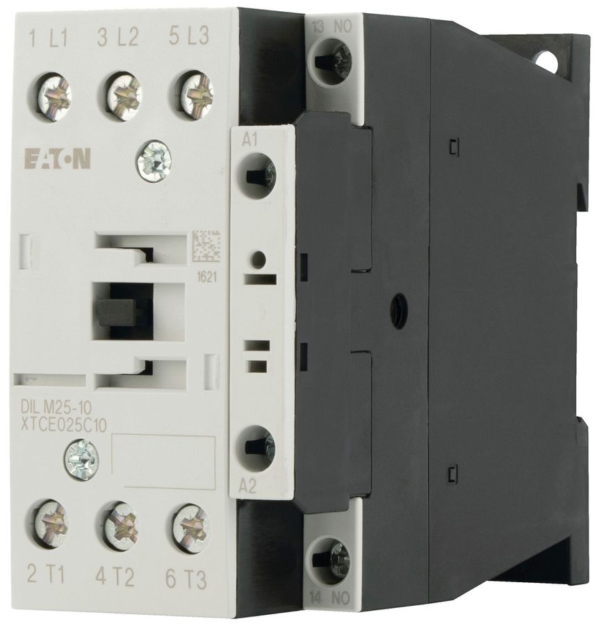Contattore di potenza Eaton DILM25-10 24V AC 3NO 45A 25A 11kW 6kW 24…690V