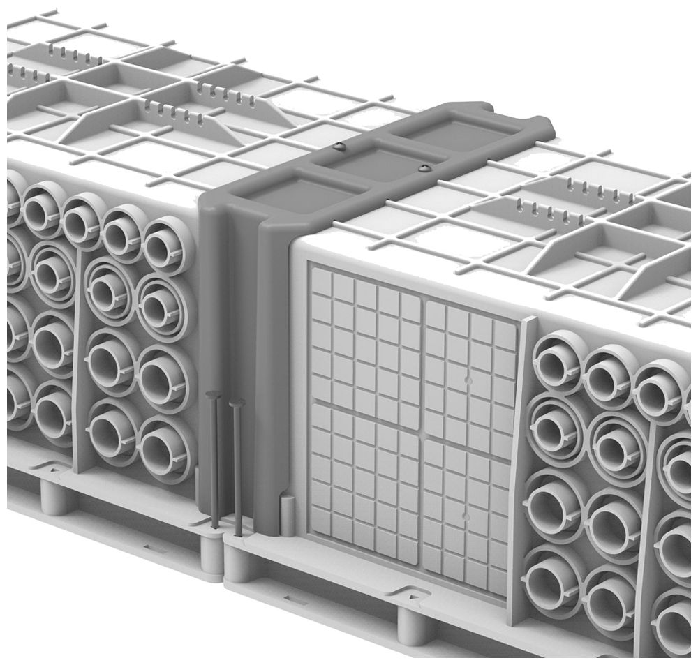 Verbindungsstück zu Schalungskasten Multibox Kunststoff GDP bei 650°C