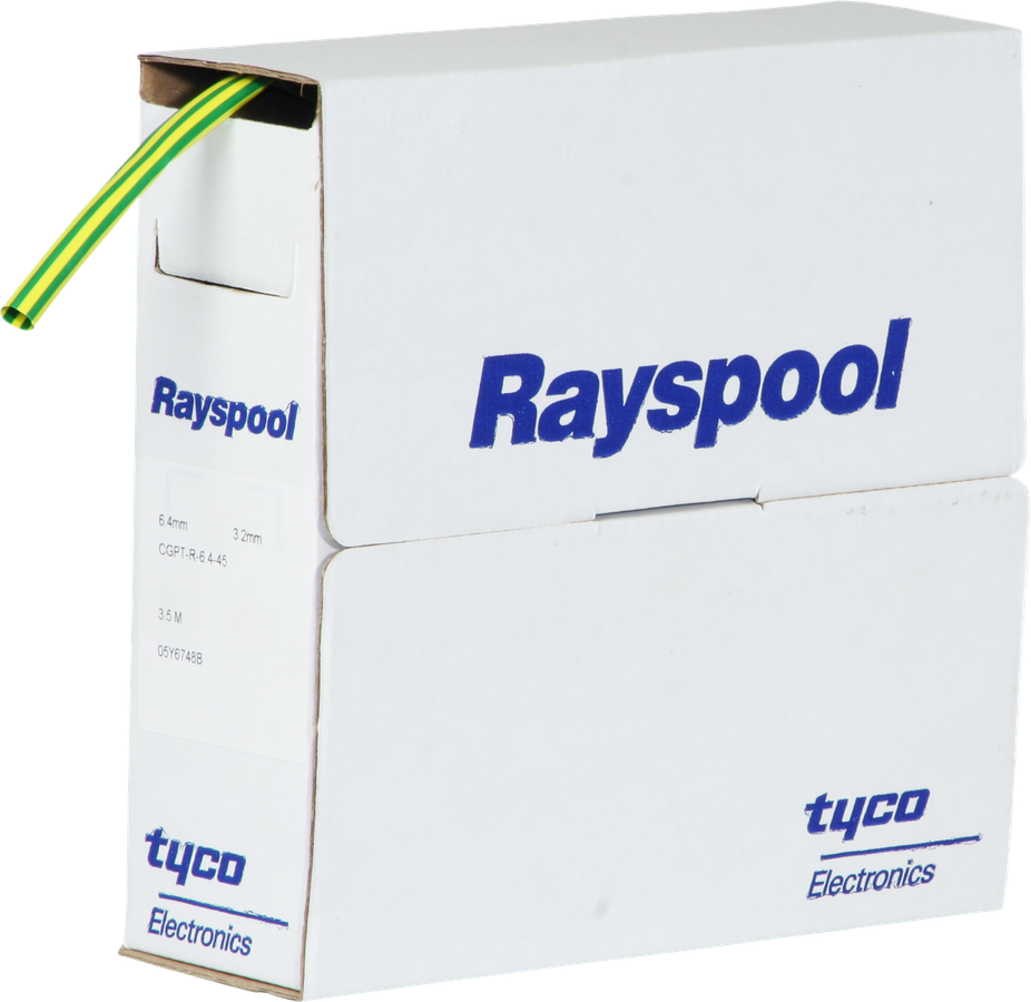 Schrumpfschlauch CGPT-R 6/3 grün/gelb