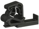 Clip für Kabel Ø 6.6…7.5mm, parallel zur Befestigung oben, schwarz