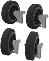 Jeu de roues de transport RUNPOTEC, pour RUNPOLIFTER 4500, Ø125mm, 4 pièces