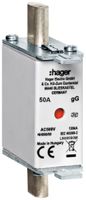 NH-Sicherung Hager DIN000 500VAC 50A gG/gL Doppelkennmelder rostgeschützt