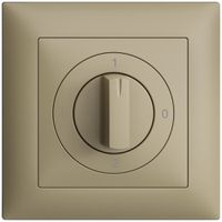 Frontset EDIZIOdue 0-1-0-2 sand 88×88mm für Drehschalter