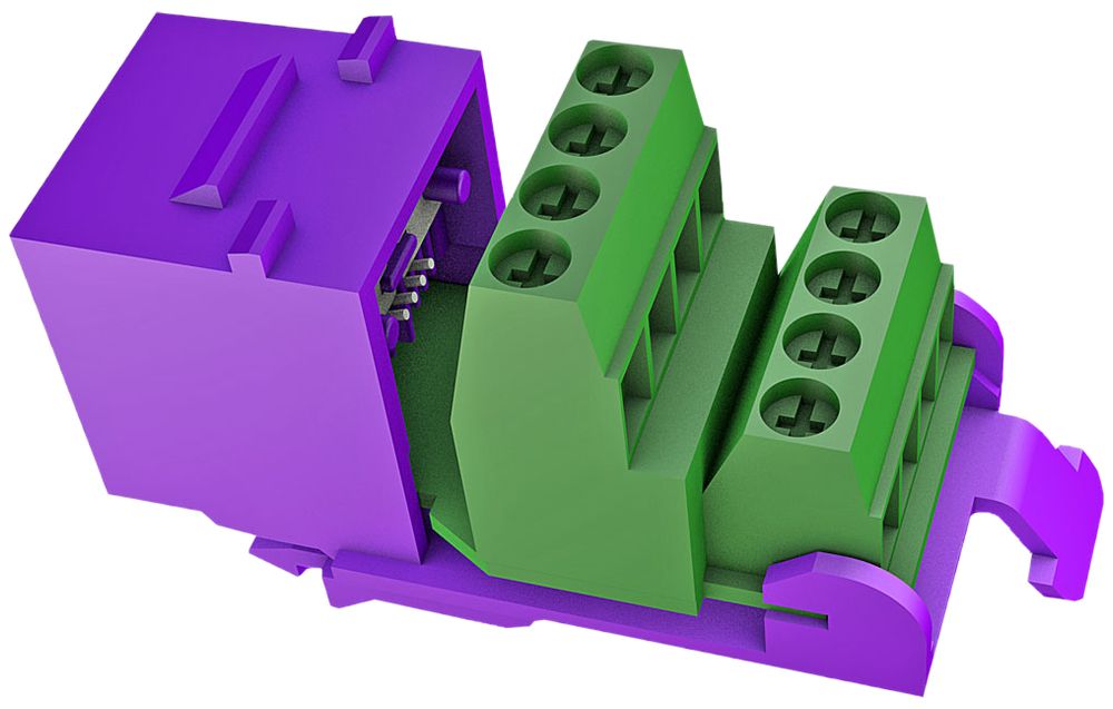 Module de raccordement RJ45 Cecoflex ALL-IP Keystone, non blindé, violet