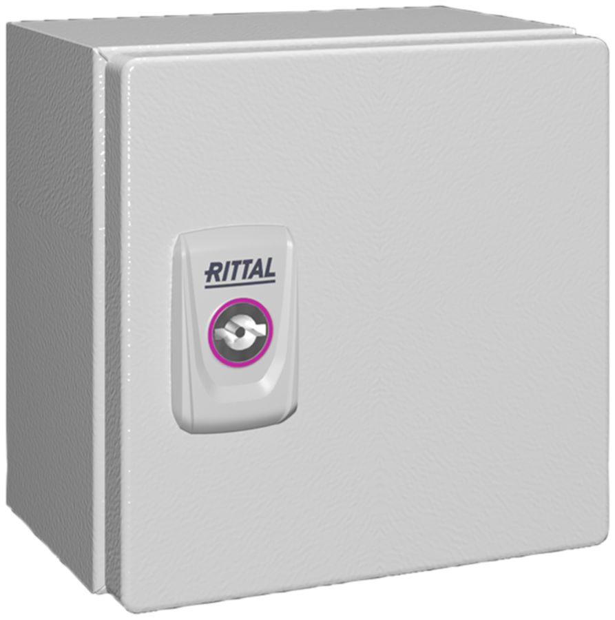 Petit boîtier Rittal KX E-Box, IP66, 150×150×120mm, tôle d'acier