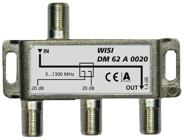 Deviatore F WISI DM62A 0020 2 volte 20dB 5…1300MHz