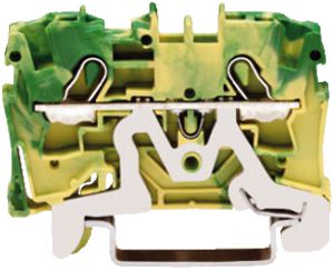 Borne de passage WAGO TOPJOB S 4mm² 2L vert/jaune série 2004