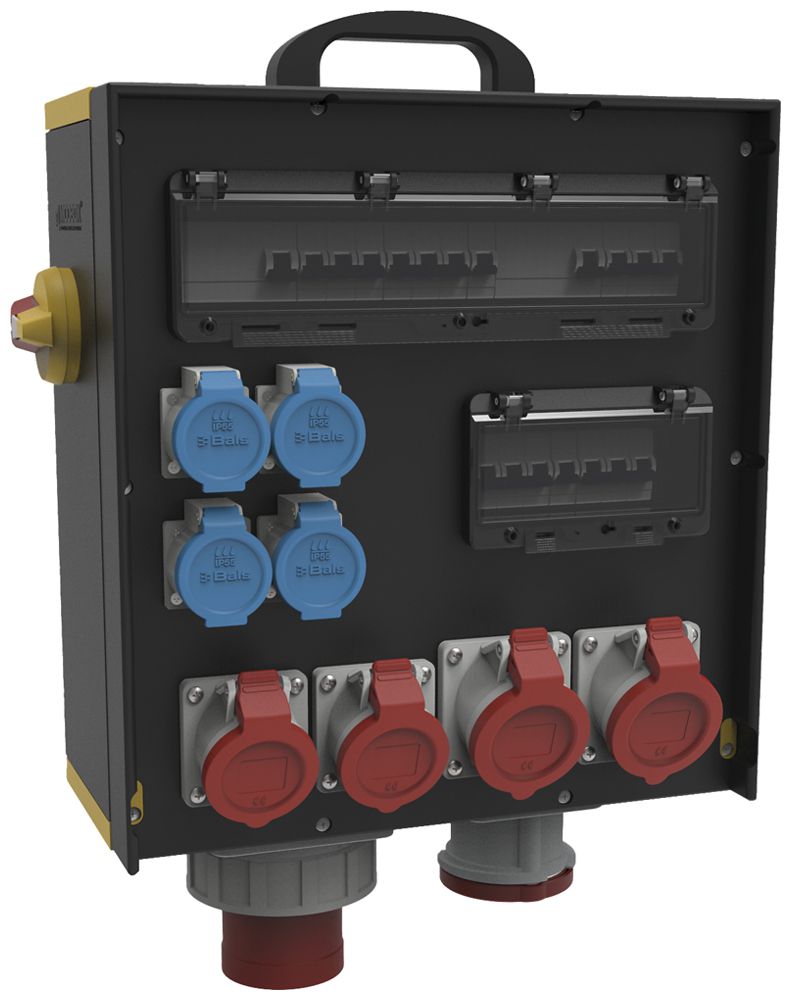 Stromverteiler EVGMB 7110-23/125A 1×63A 2×32A 2×16A 4×T23 CEE125A IP44