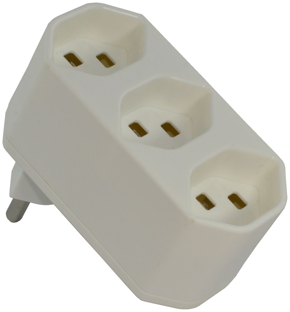 Fiche de dérivation Warob 3×T23 blanc LNPE 250V 16A