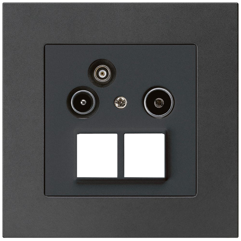 UP-Antennendose R/TV-Daten HMS kallysto.pro 19dB schwarz