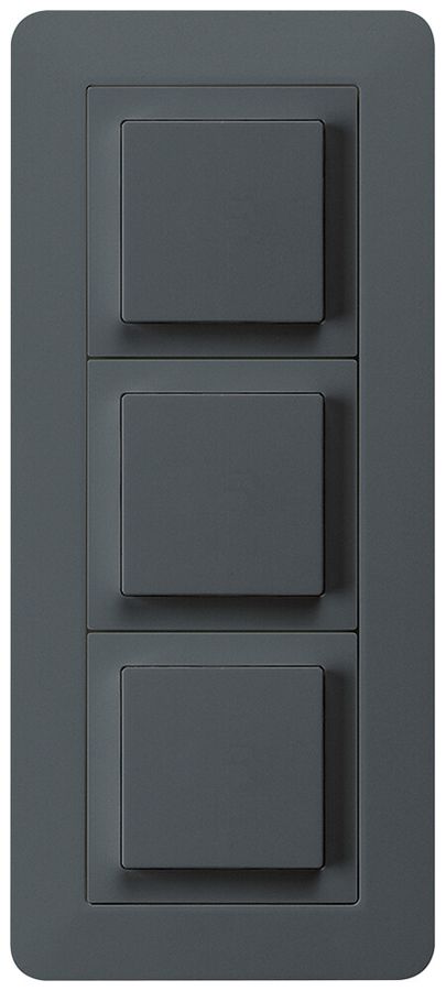 UP-Kombination kallysto.trend Gr.I-I-I vertikal 3×Schalter S3 anthrazit