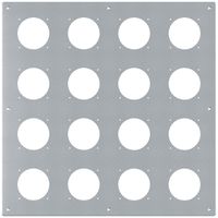 UP-Montageplatte robusto 4×4 Aluminium, natur