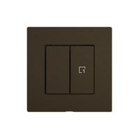 Montageset EDIZIO.liv Wiser SNAPFIX® f.Druckschalter 1K Szene 2 Tasten br