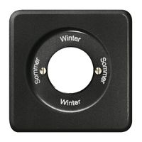 Frontset Sommer-Winter-Sommer-Winter schwarz für Schlüsselschalt.