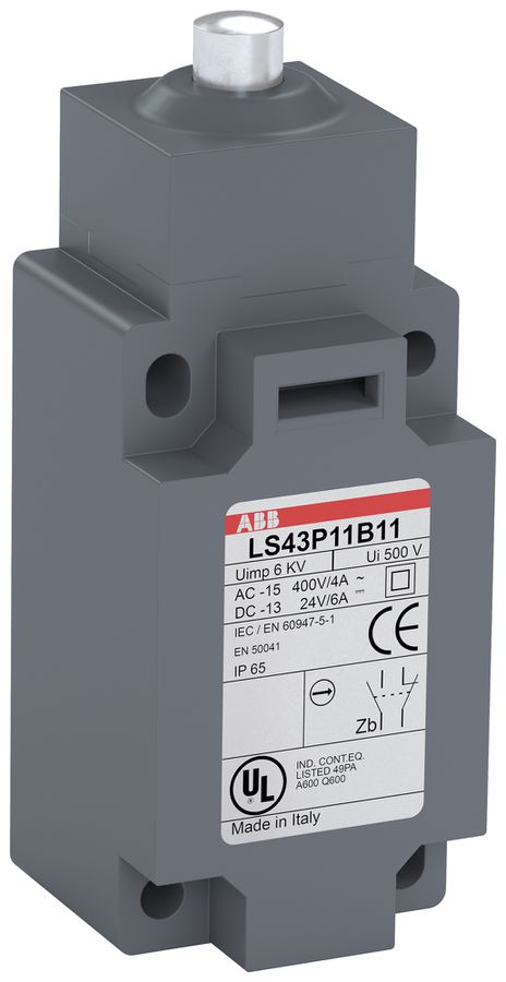 Interruttore di posizione ABB LS4 bullone di pressione acciaio UL-V0 M20