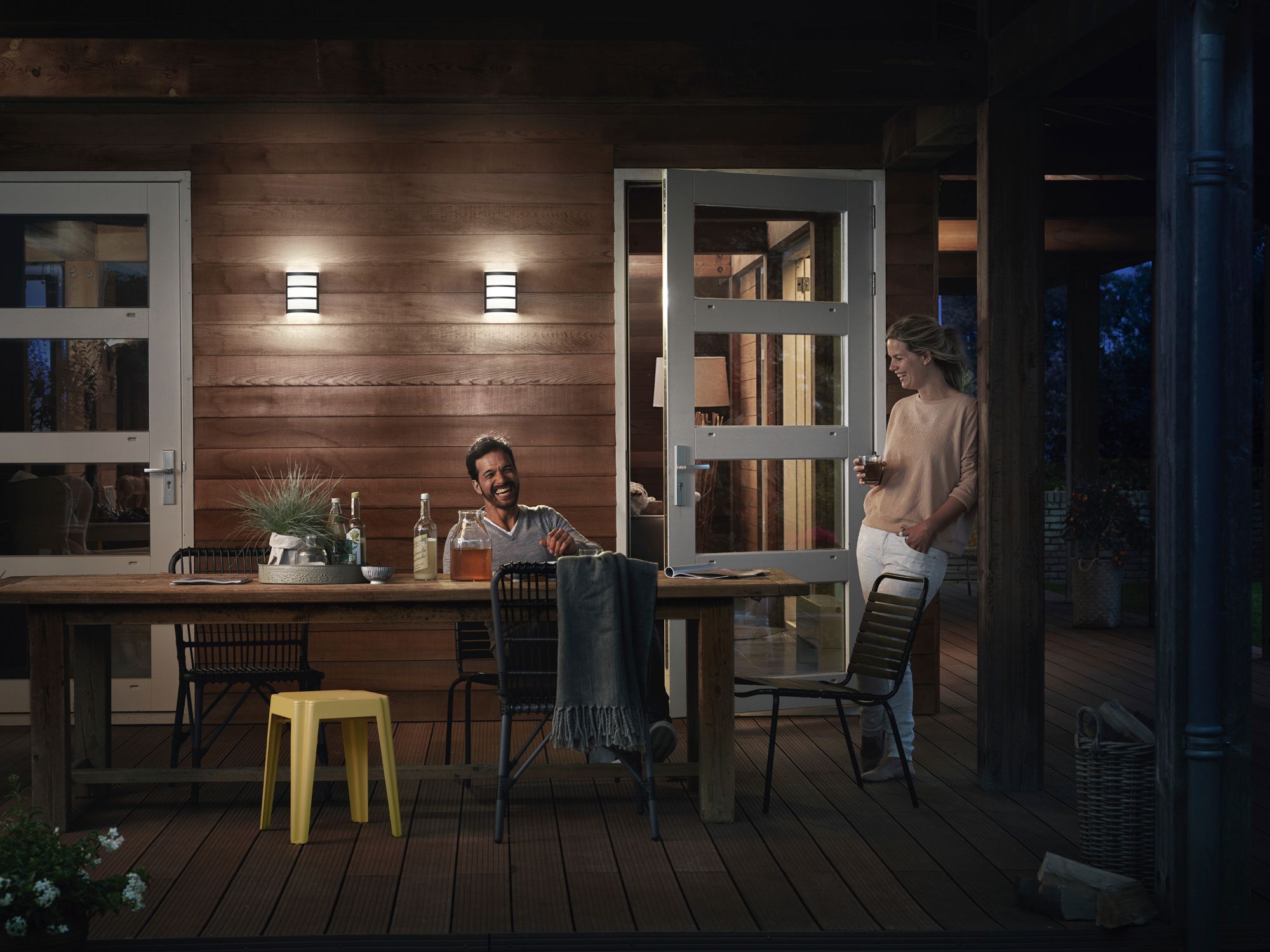 Applique LED Philips Python 6W 500lm 4000K IP44 anthracite