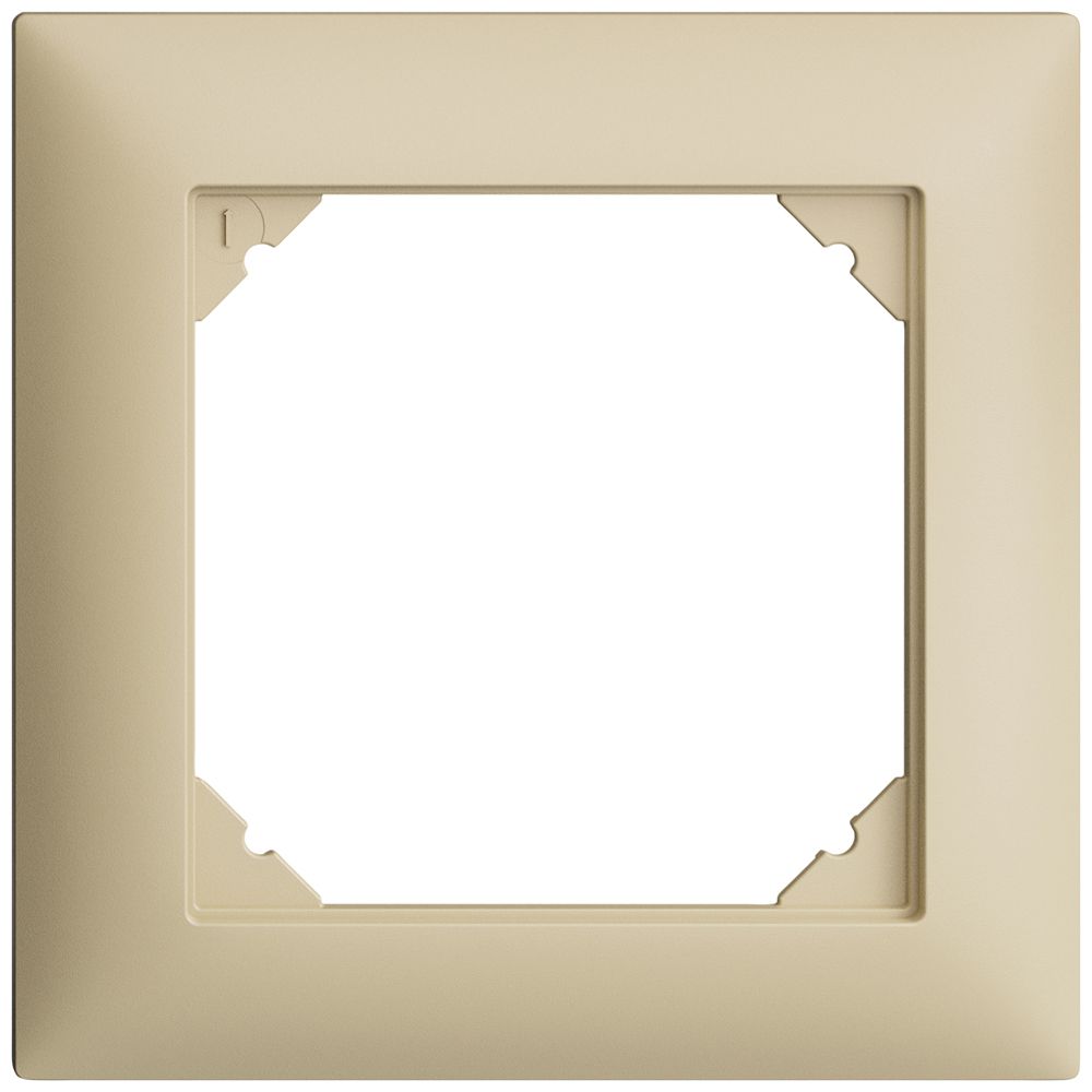 Abdeckrahmen EDIZIOdue 1×1 vanille