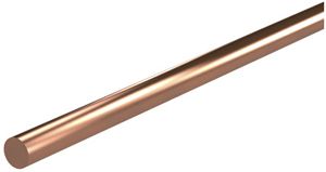 Rundstange Cu hart blank Ø 6mm, Stange 3m/0.75kg