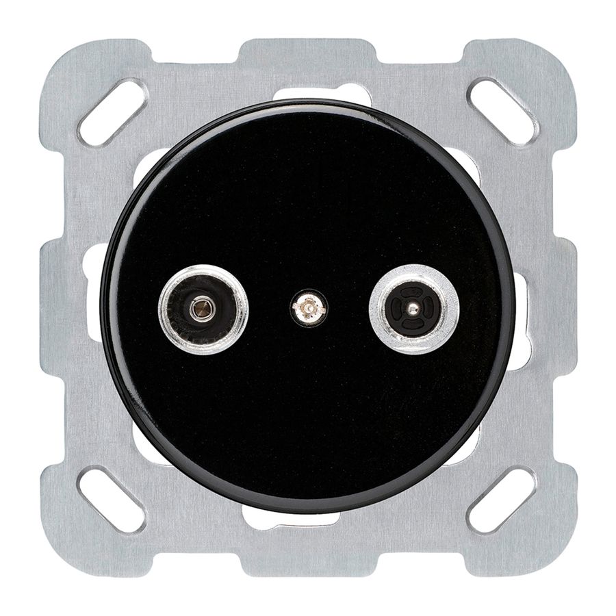 UP-Antennendose basico TV-R Bauart B 14dB 2GHz schwarz