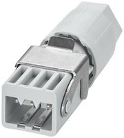 Connecteur à ficher QUICKON QPD STAK 3LPE 1.5mm² Ø13mm avec écrou gris