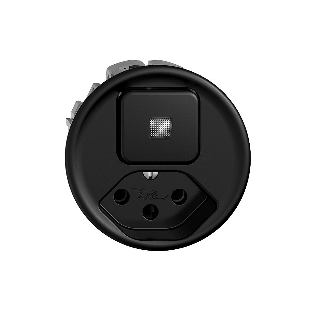 Leuchtkombination KS 3/1L+T13 STANDARDdue schwarz mit Linse, LED gelb