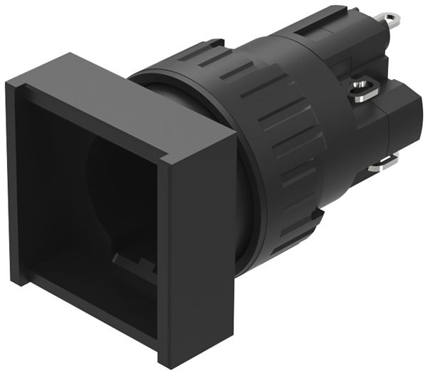 Boîtier pour poussoir lumineux EAO31 haut 18×18mm Ø16mm 1O 1F IP40