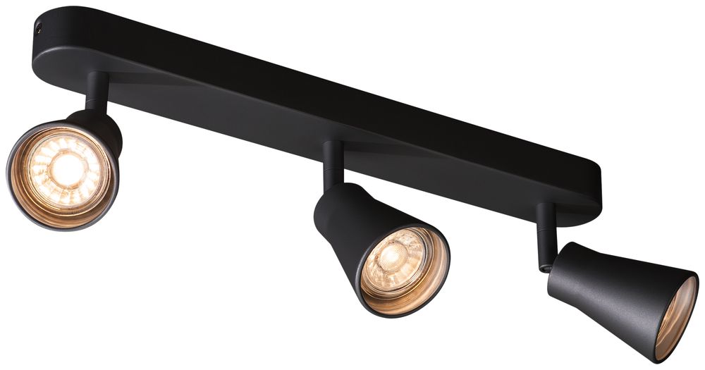 Decken-/Wandleuchte SLV AVO TRIPLE CW GU10 3×50W 400×95×115mm schwarz