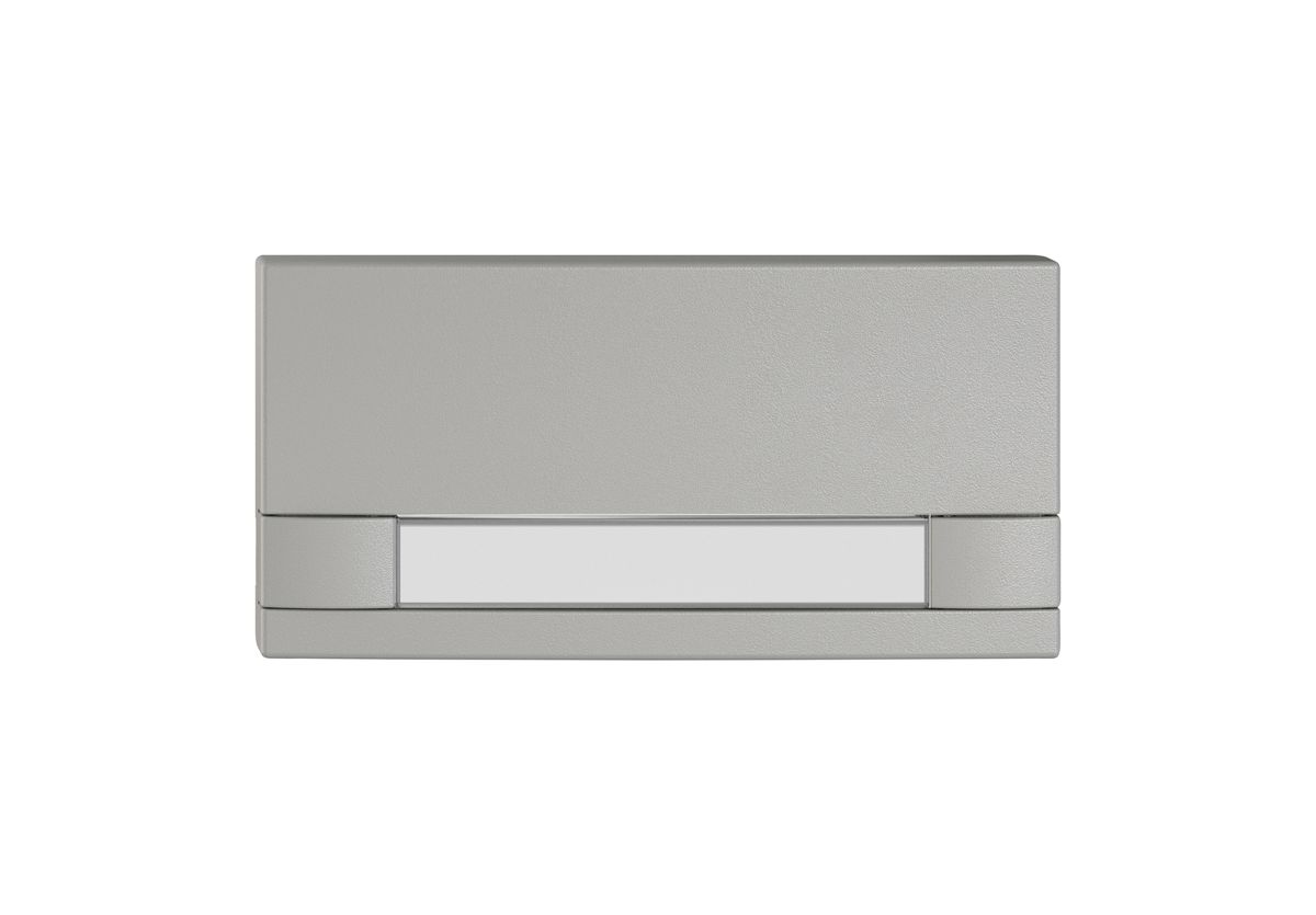 Pulsante 1/2 EDIZIO.liv KNX e UNI c.SNAPFIX® s.LED c.targhetta com.2T grc