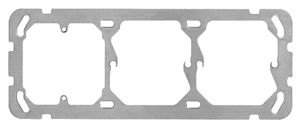 Plaque de fixation I-I-I Hager hor. pour FA6/M3/XLR 77×197mm