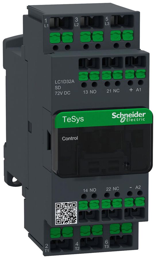 Leistungsschütz TeSys 72VDC 3NO 50A 32A 1NO 1NC