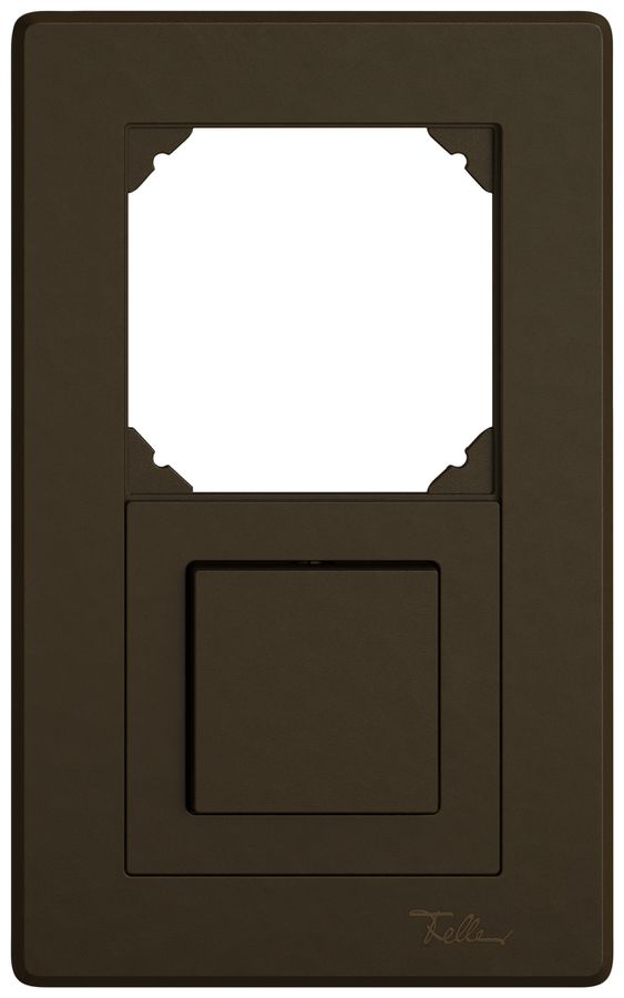 Combinaison ENC EDIZIO.liv SNAPFIX® 2×1 156×96mm vide+schéma 3/1L brun