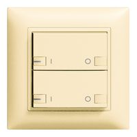 UP-Taster ZEP 2K/2T ON-OFF mit LED EDIZIOdue vanille