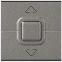 EB-Storentaster MOS 500W magnesium AUF/STOP/AB 2 Module