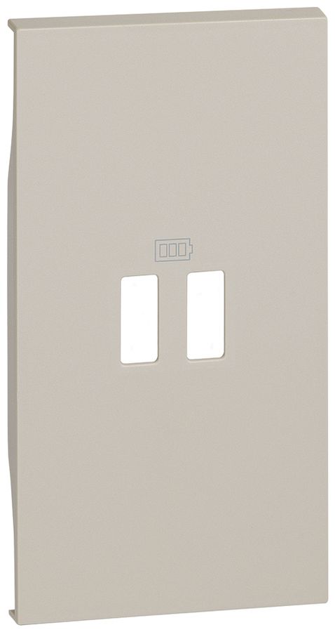 Abdeckung Living Now 2 Module für USB-Steckdose Typ A sand