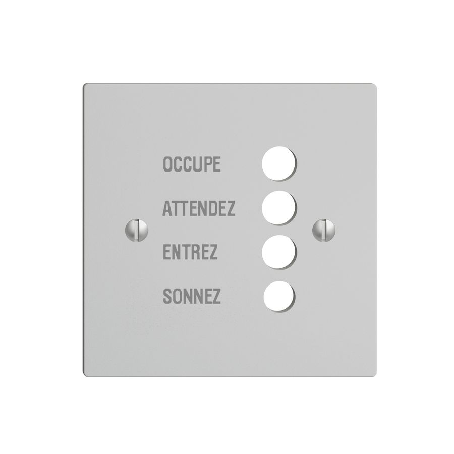 Frontplatte EDIZIOdue hellgrau, französisch