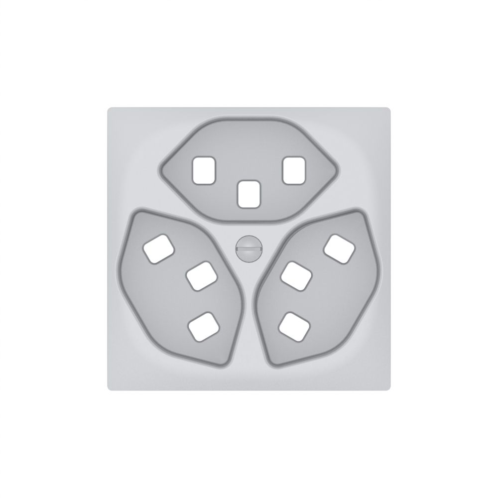 Frontplatte SIDUS alu zu 3×T23/1