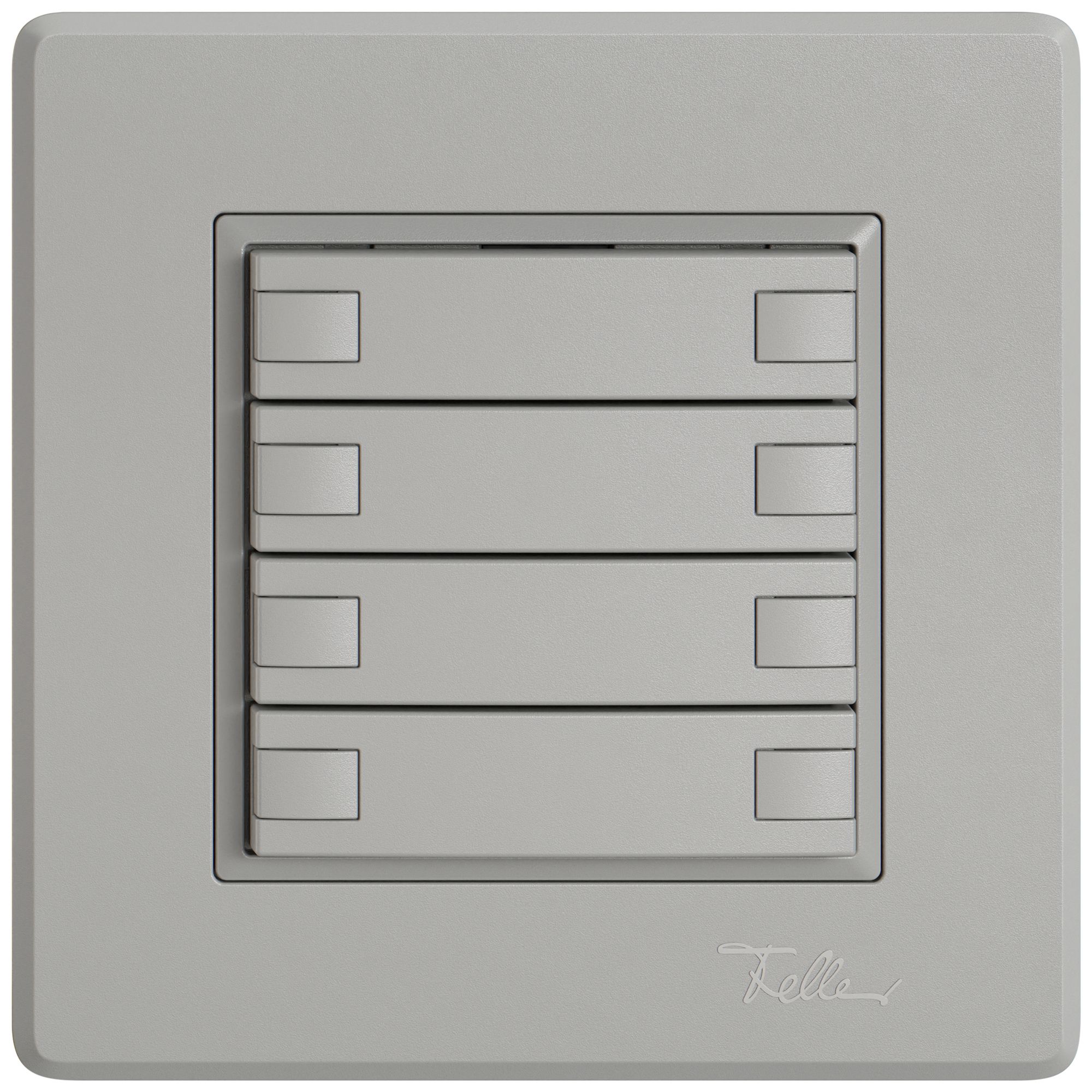 Pulsante KNX RGB INC EDIZIO.liv SNAPFIX® sensore temp.s.LED 4× com.2T grc