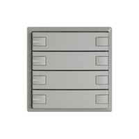 KNX-Taster RGB EDIZIO.liv SNAPFIX® Temperaturfüh.RGB-LED 4×T 2-Tbed.hgu