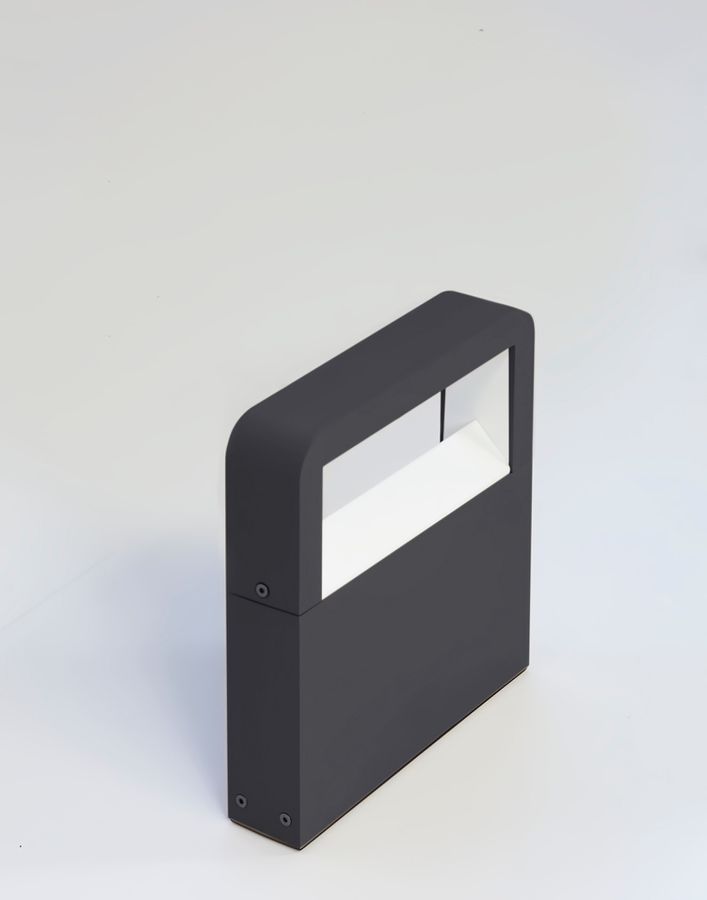 LED-Pollerleuchte METOO 10W 444lm 2700K IP65 200mm graphit