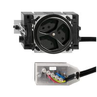 Presa INS FH 3×T13 L1 nero 49…69mm per cavo piatto Technofil