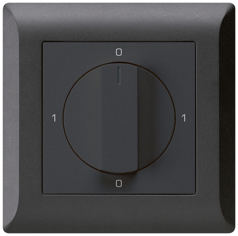 UP-Drehschalter kallysto.line 0/3L schwarz mit Drehgriff