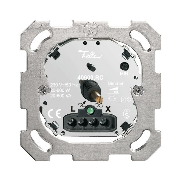 Einsatz Drehdimmer FH 20…600W beleuchtbar Phasenabschnitt