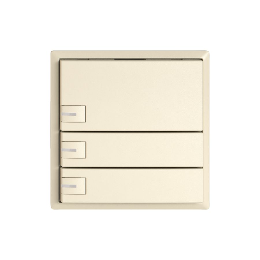 Pulsante KNX RGB EDIZIO.liv SNAPFIX® sensore temp.RGB-LED 3× com.1T cr