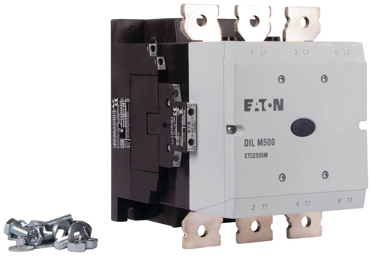 Contattore di potenza Eaton DILM500/22 AC/DC 3NO 800A 500A 110…250V 2NO 2NC