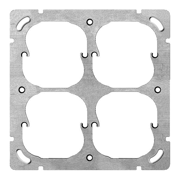 UP-Befestigungsplatte FH 2×2 4×52mm