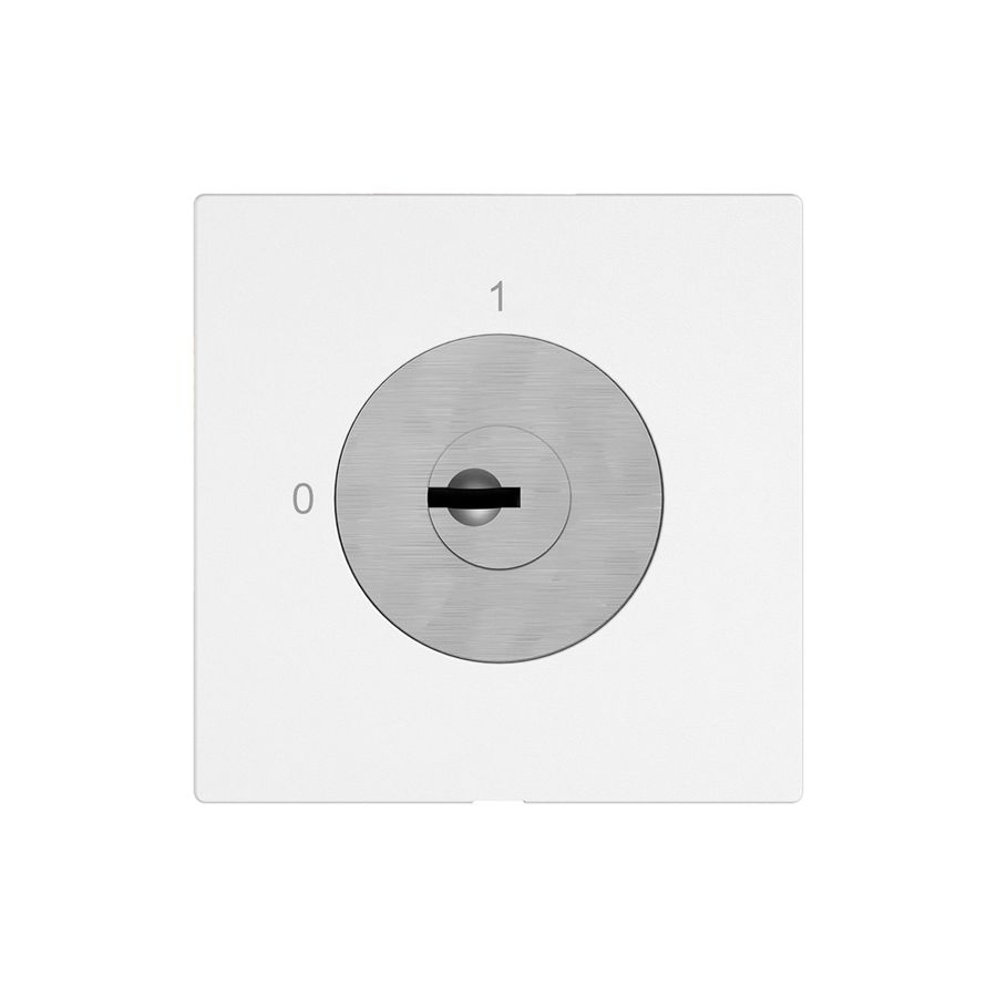 Interrupteur à clé EDIZIO.liv a.KABA 1262KA/5000 a.cont.sép.1P 1-2-3 p=77mm bc