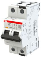 Leitungsschutzschalter ABB MCB S300P 2P 415V Typ D 2A Icn 25kA Icu 100kA 2TE