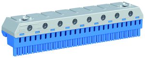 Klemmenblock ABB ZK268B, 63A, 8×2.5…25mm²+26×1.5…4mm² (Quick), blau
